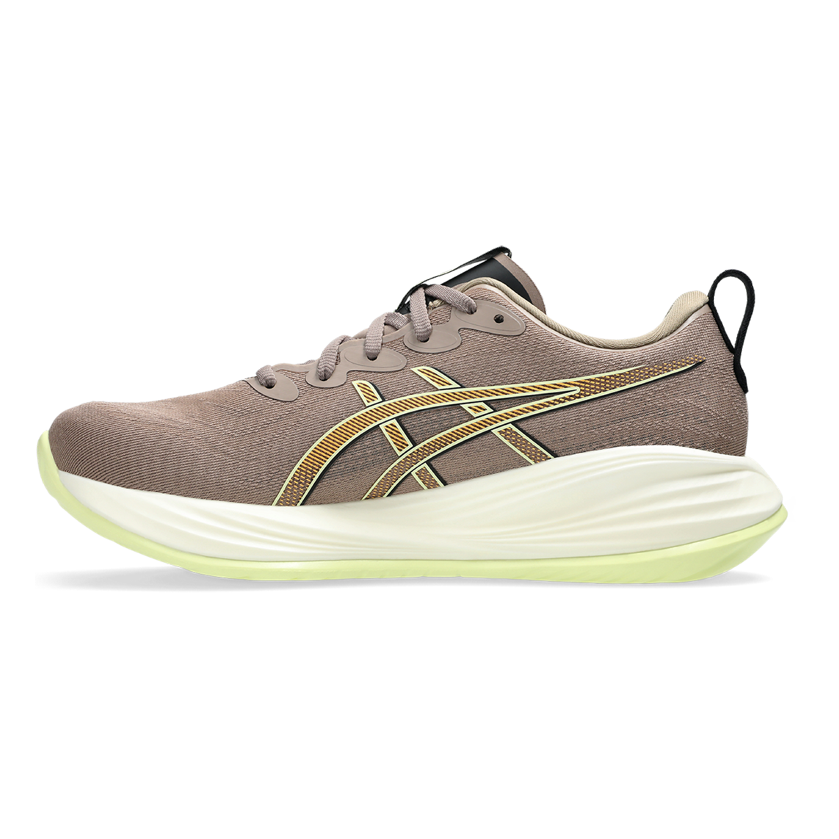Asics Gel Cumulus 27 — Taupe Grey - Black — Size D — Width 6 — Side View