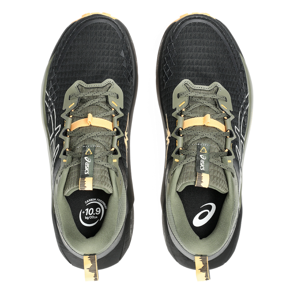 Asics Gel Trabuco 13 — Black - Cream — Size D — Width 10.5 — Back View