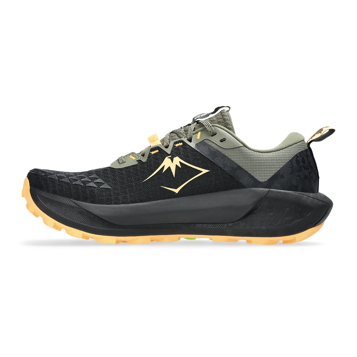 Asics Gel Trabuco 13 — Black - Cream — Size D — Width 10.5 — Side View