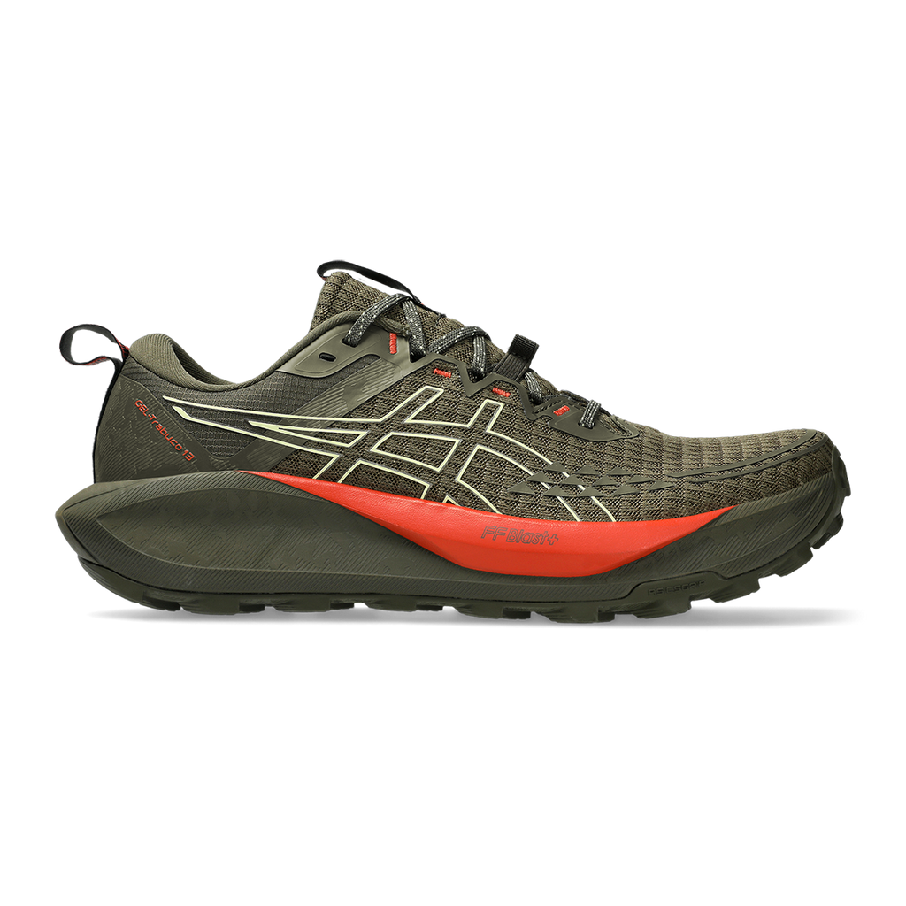 Asics Gel Trabuco 13 — Black - Cream — Size D — Width 10.5 — Detail View