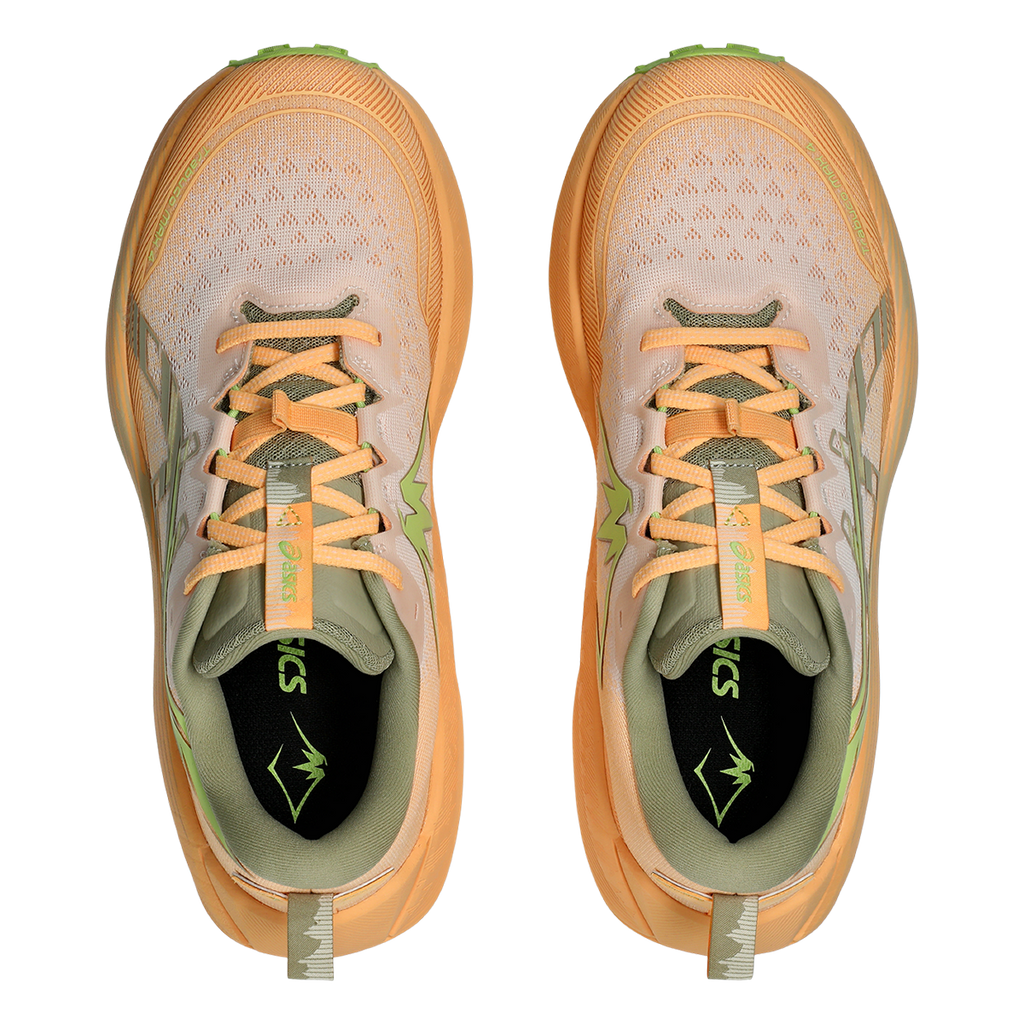 Asics Trabuco Max 4 — Cream - Khaki — Size D — Width 10.5 — Back View