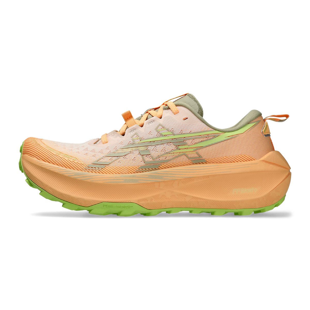 Asics Trabuco Max 4 — Cream - Khaki — Size D — Width 10.5 — Side View