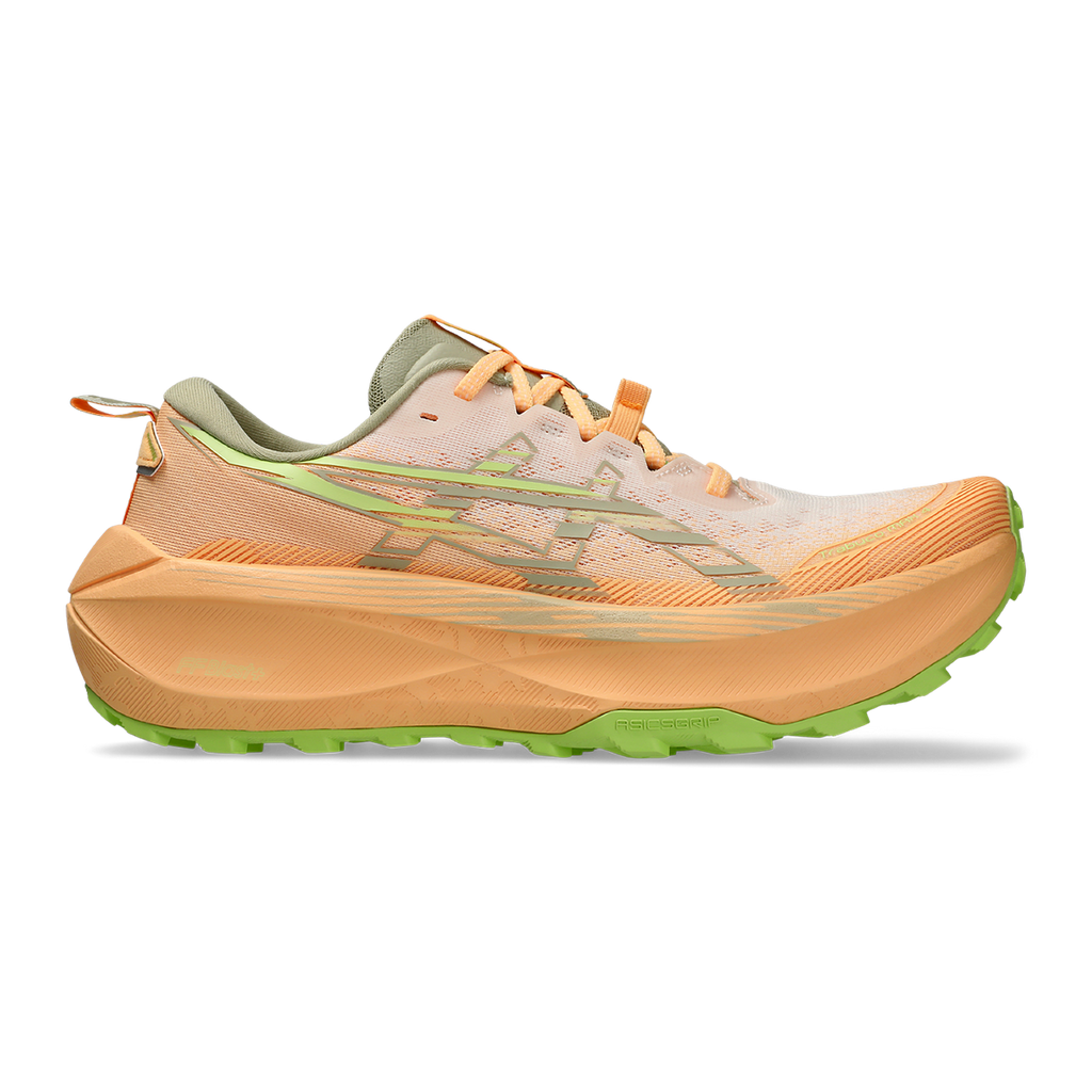 Asics Trabuco Max 4 — Cream - Khaki — Size D — Width 10.5 — Front View