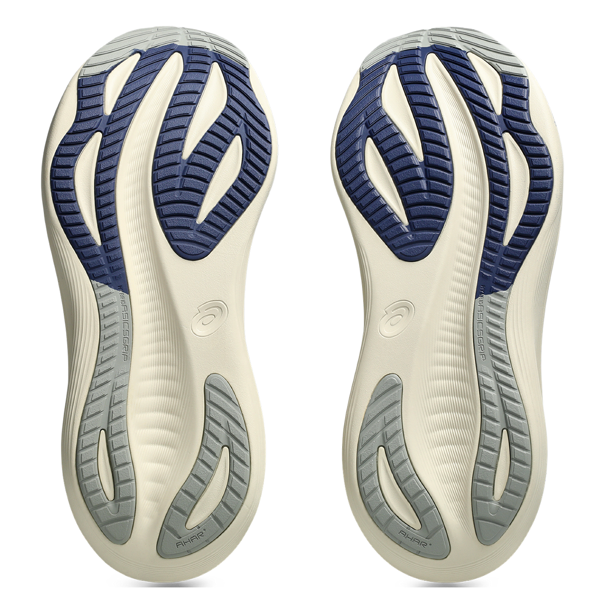 Asics Gel Nimbus 27 ATC — Birch - Indigo Blue — Size B — Width 10 — Top View