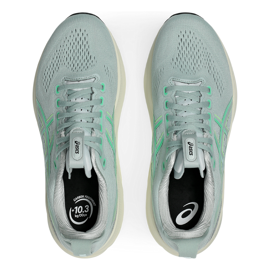 Asics Gel Kayano 32 — Cold Moss - Vital Green — Size D — Width 6 — Back View