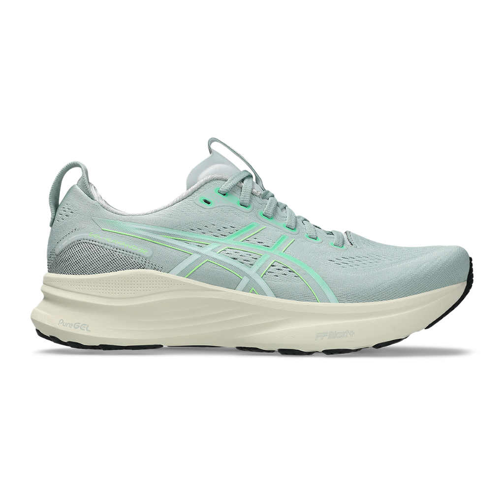 Asics Gel Kayano 32 — Cold Moss - Vital Green — Size D — Width 6 — Front View