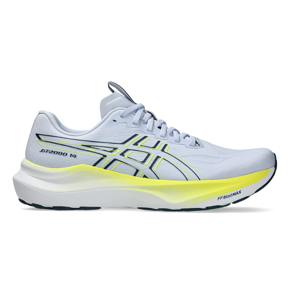Asics GT 2000 14 — Black - White — Size 2E — Width 10 — Front View