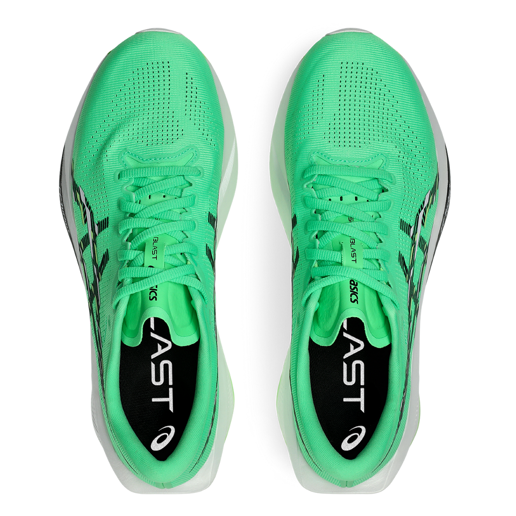 Asics Sonicblast — Cream - Blue Fade — Size D — Width 10 — Back View