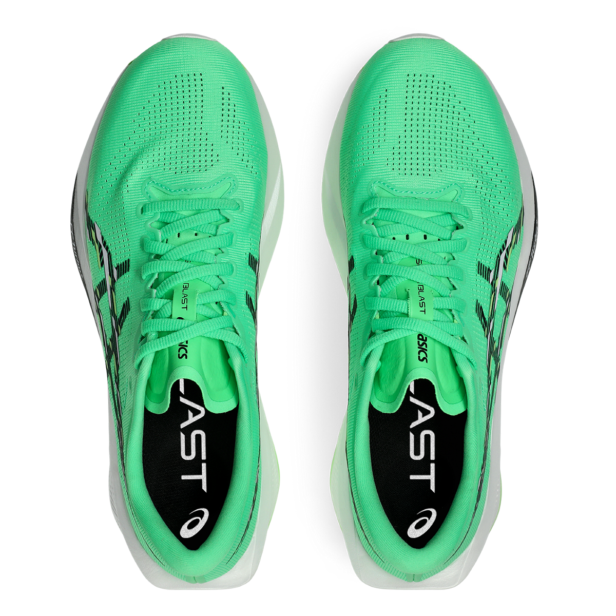 Asics Sonicblast — Cream - Blue Fade — Size D — Width 10 — Back View