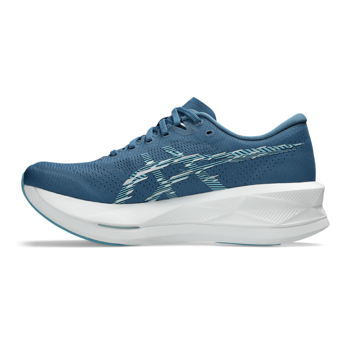 Asics Sonicblast — Cream - Blue Fade — Size D — Width 10 — Lifestyle View