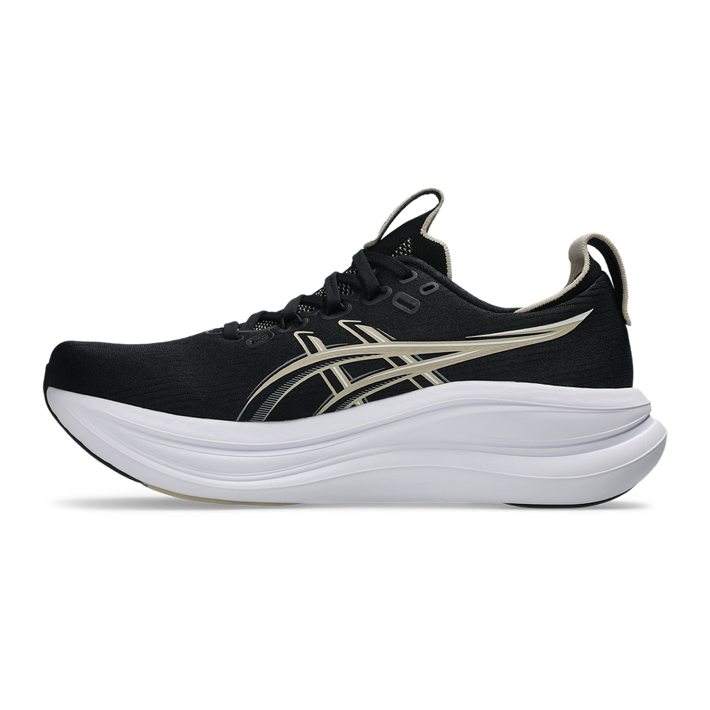 Asics Gel Nimbus 28 — Black - Graphite Grey — Size D — Width 10 — Lifestyle View