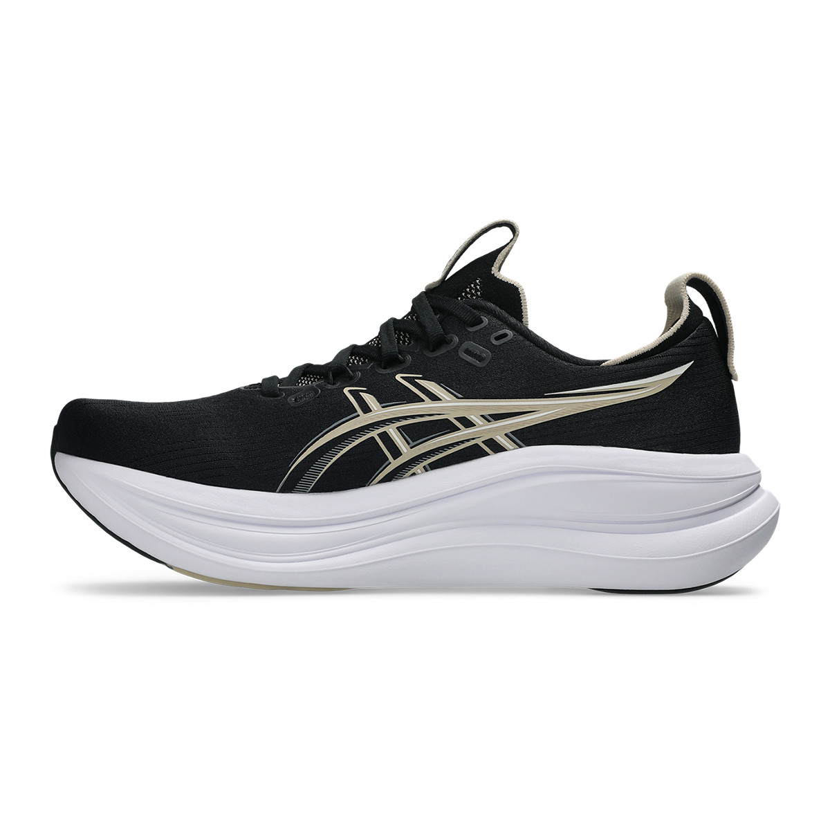 Asics Gel Nimbus 28 — Black - Graphite Grey — Size D — Width 10 — Lifestyle View