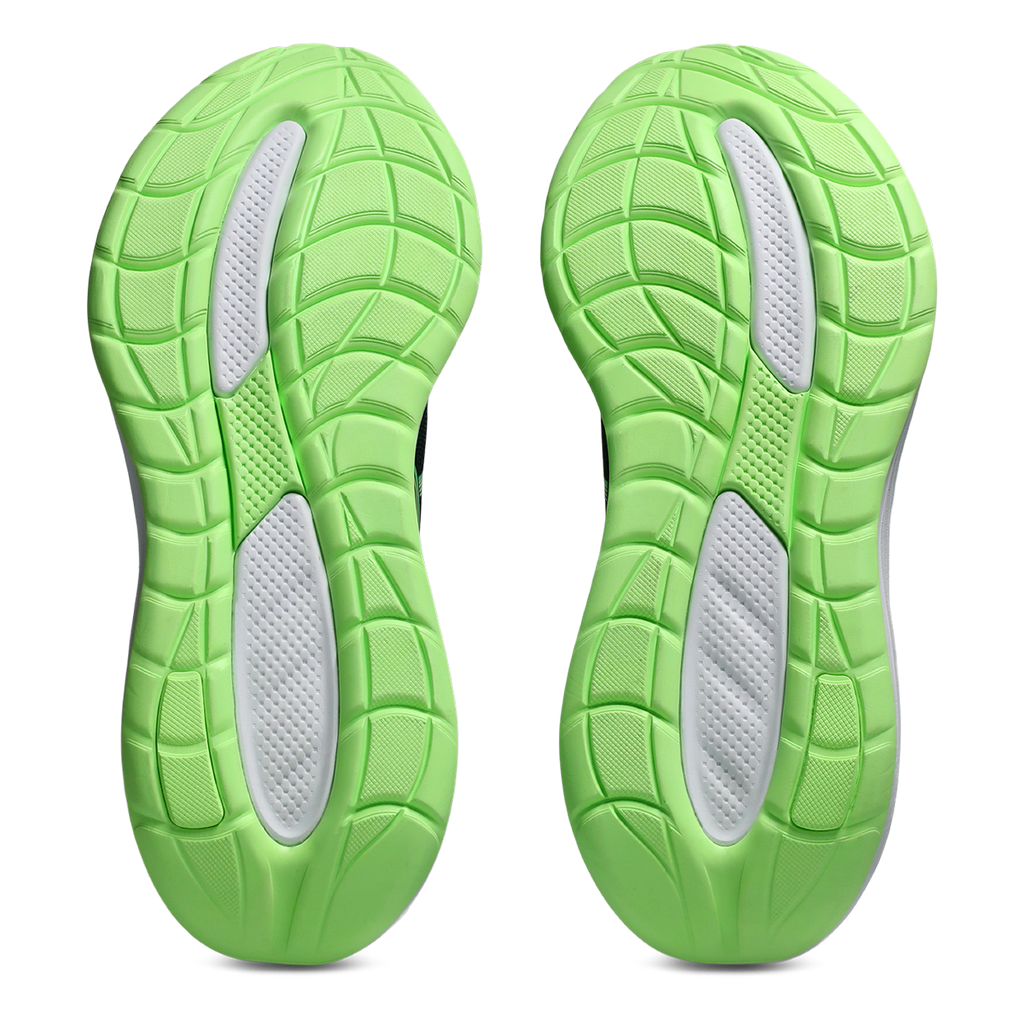 Asics Gel Cumulus 28 — Black - Illuminate Green — Size D — Width 6 — Top View