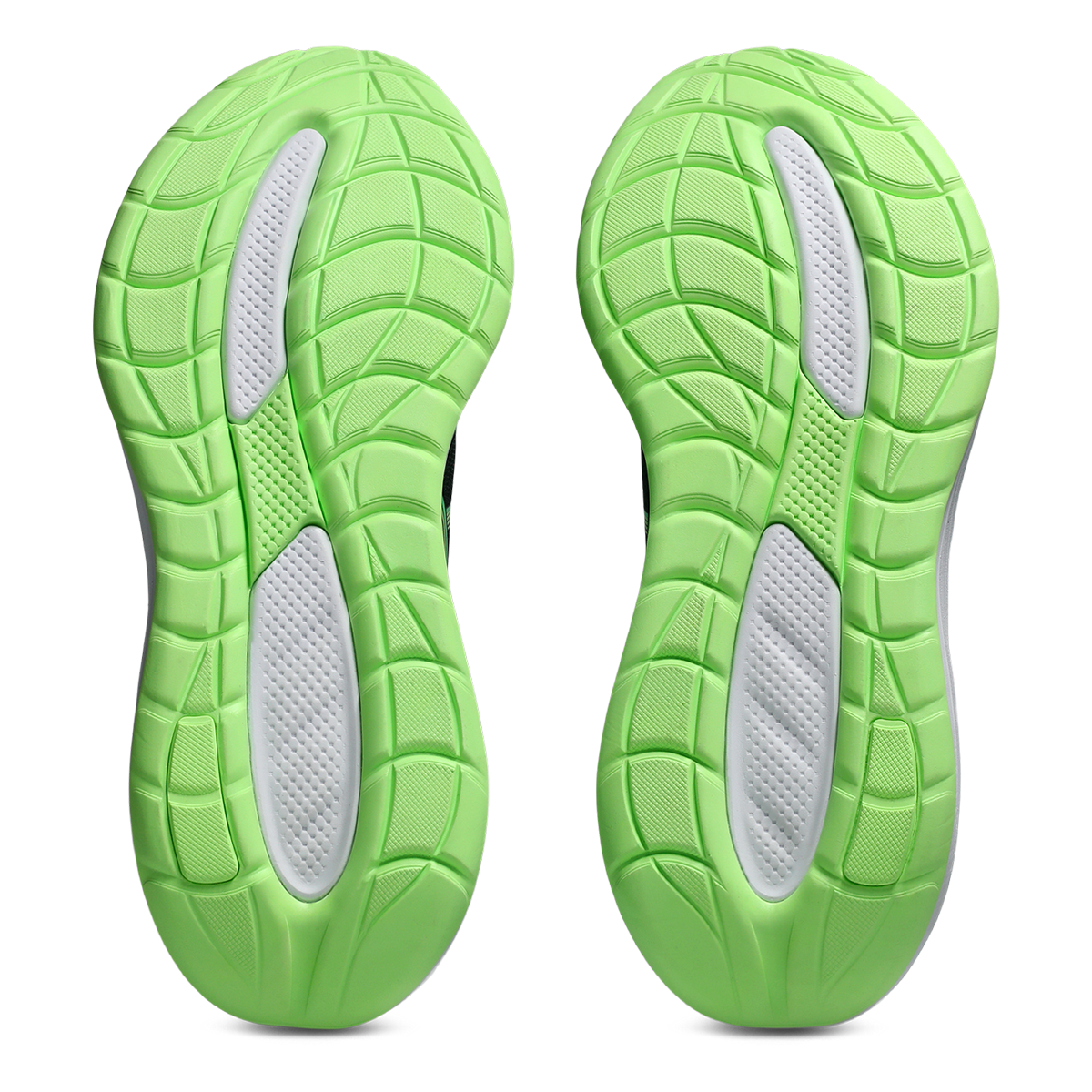 Asics Gel Cumulus 28 — Black - Illuminate Green — Size D — Width 6 — Top View