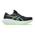 Asics Gel Cumulus 28 — Black - Illuminate Green — Size D — Width 6 — Front View