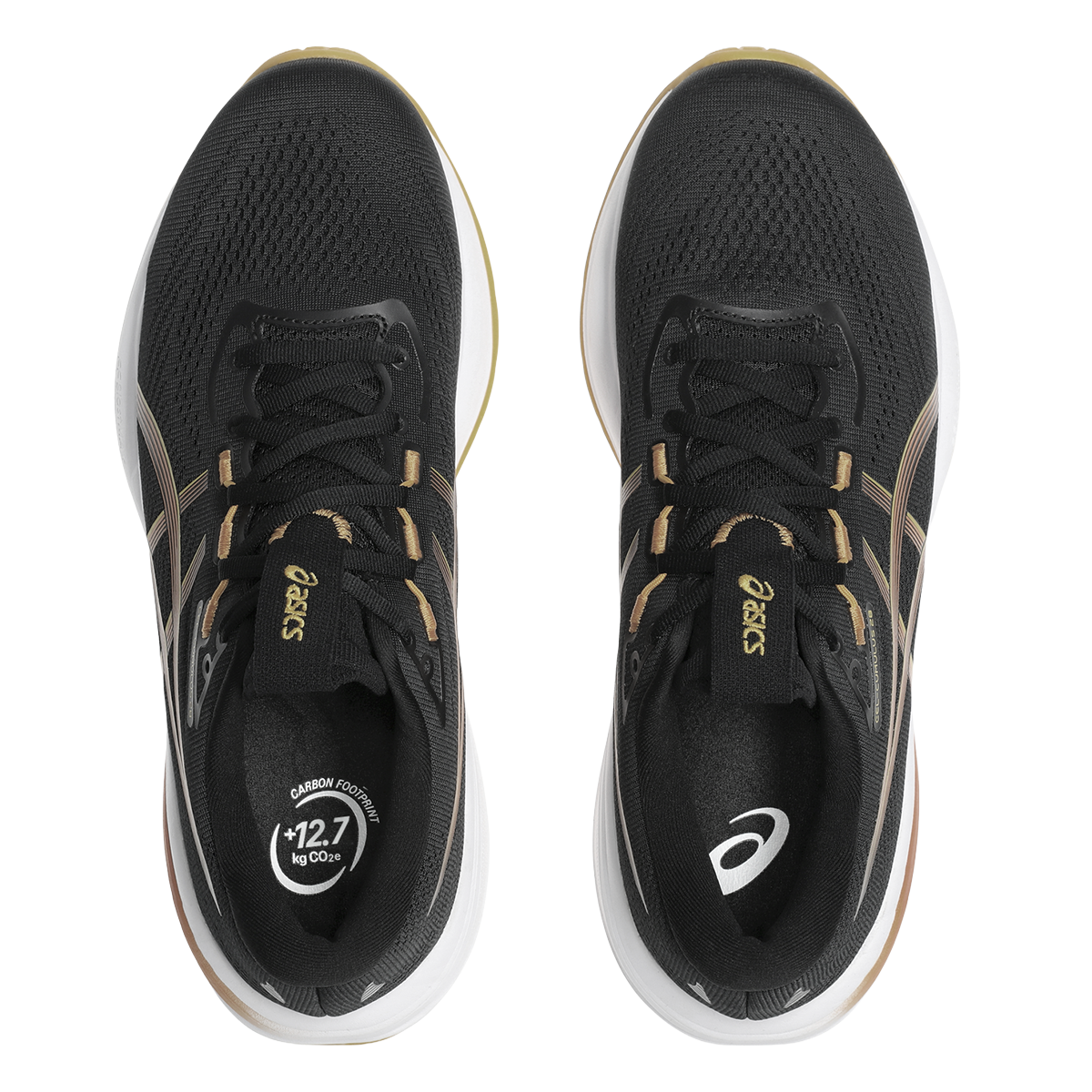 Asics Gel Cumulus 28 — Black - Illuminate Green — Size D — Width 6 — Alternate View 15