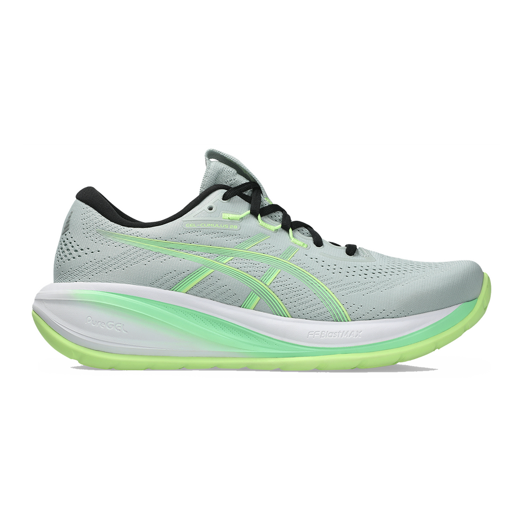 Asics Gel Cumulus 28 — Black - Illuminate Green — Size D — Width 6 — Alternate View 29