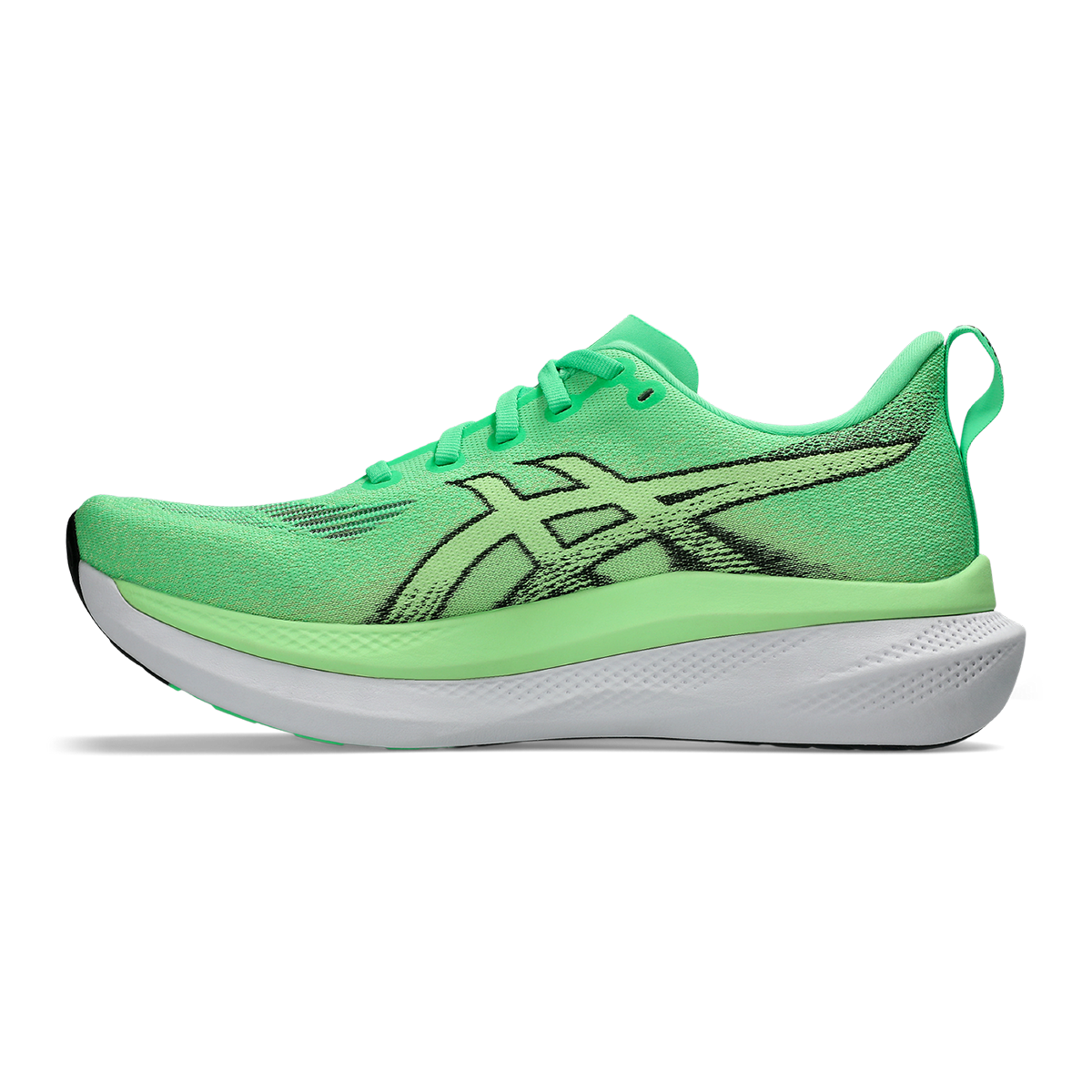 Asics Glideride Max 2 — Black - White — Size 2E — Width 10 — Lifestyle View