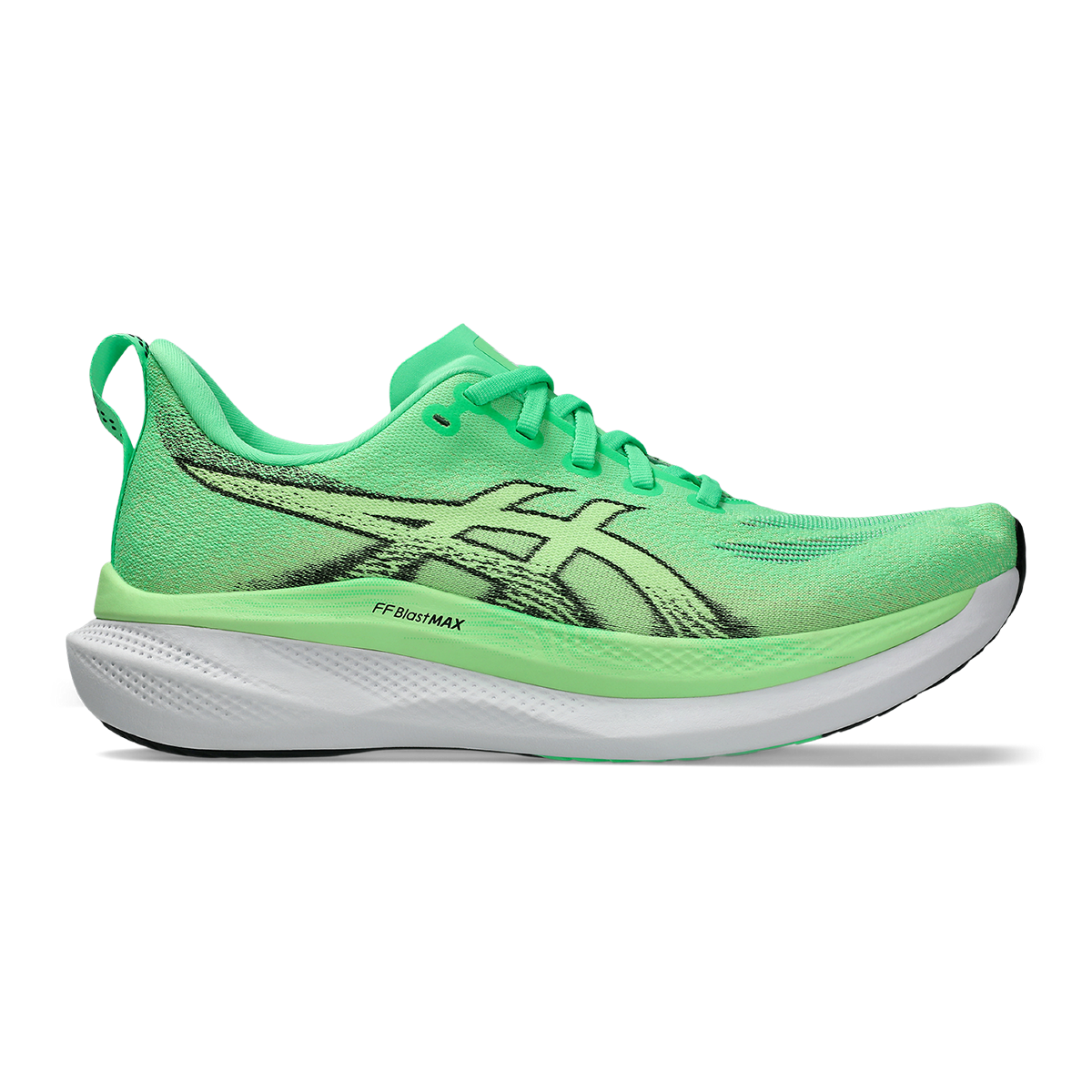 Asics Glideride Max 2 — Black - White — Size 2E — Width 10 — Detail View