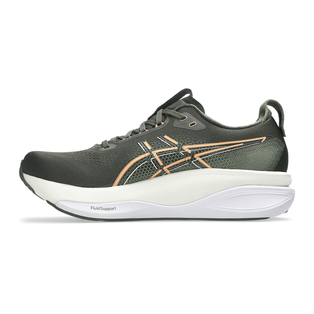 Asics Gel Kayano 33 — Black - White — Size D — Width 10 — Lifestyle View