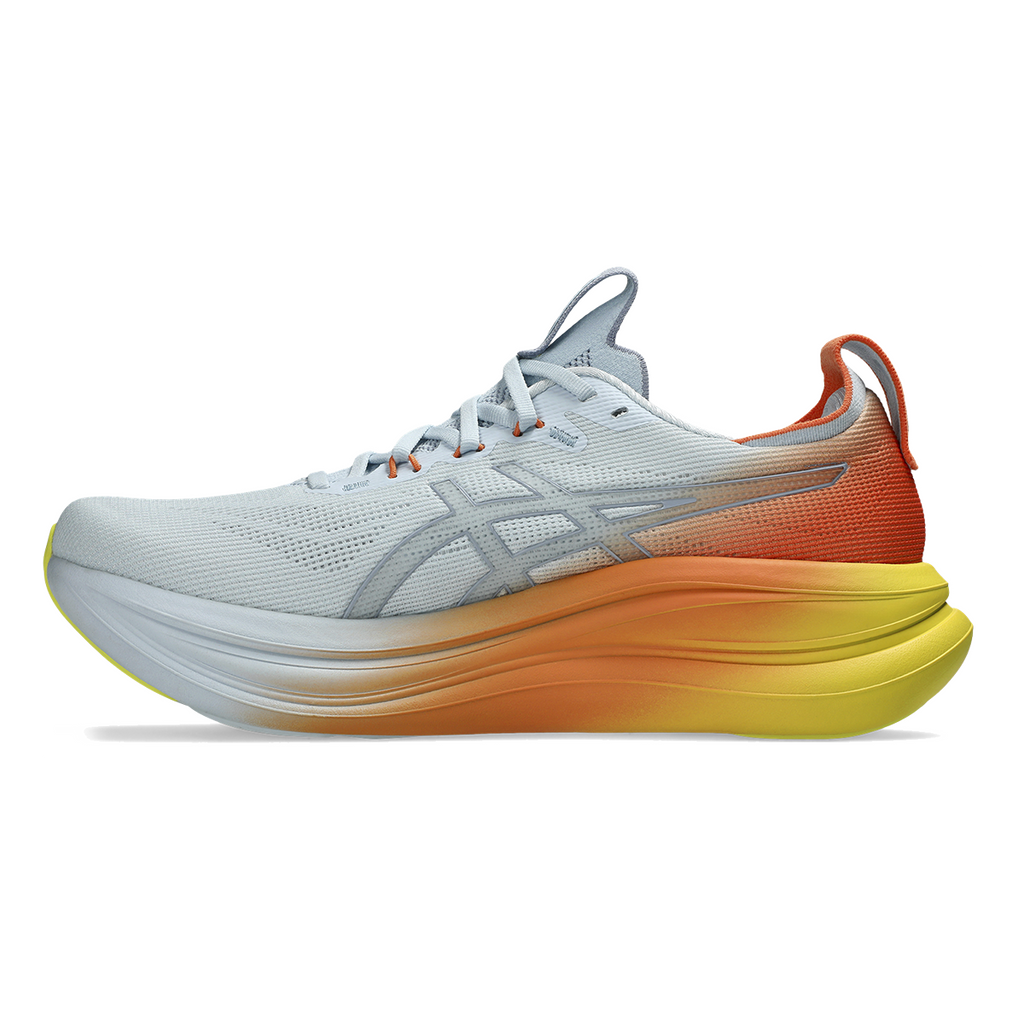 Asics Gel Nimbus 28 — Black - Graphite Grey — Size D — Width 10 — Side View