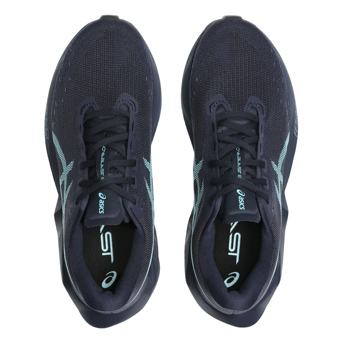 Asics Novablast 6 — Black - Black — Size 2E — Width 6 — Back View
