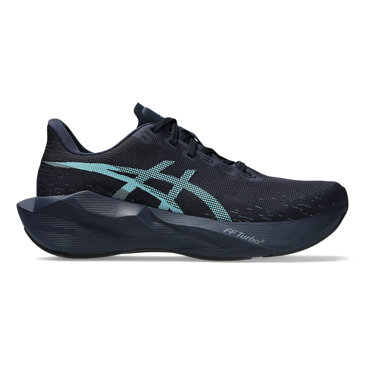 Asics Novablast 6 — Black - Black — Size 2E — Width 6 — Front View