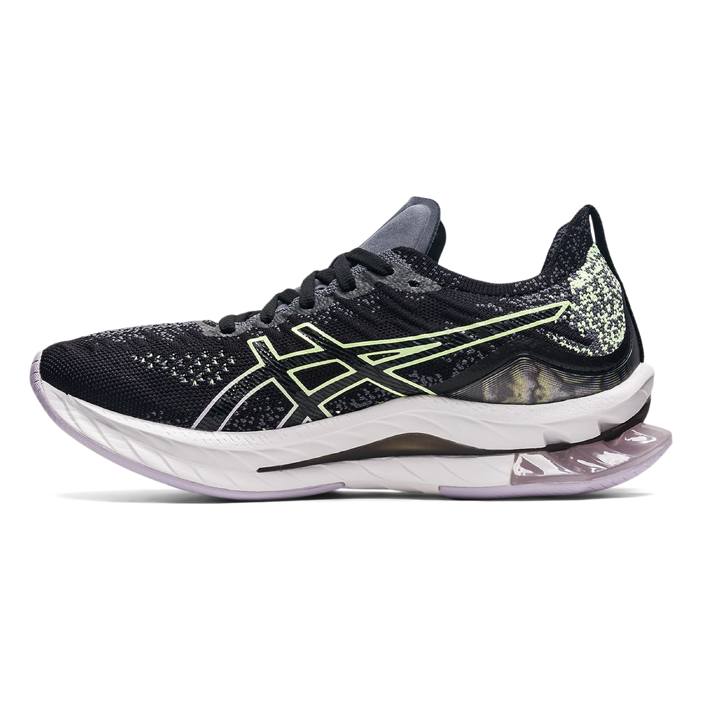 Asics Gel-Kinsei Blast — Black - Illuminate Yellow — Size B — Width 9.5 — Side View