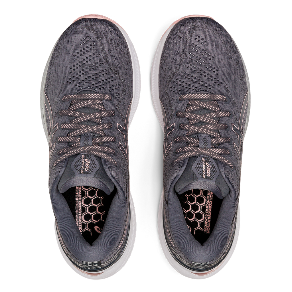 Asics Gel Kayano 29 — Metropolis - Frosted Rose — Size B — Width 9 — Back View