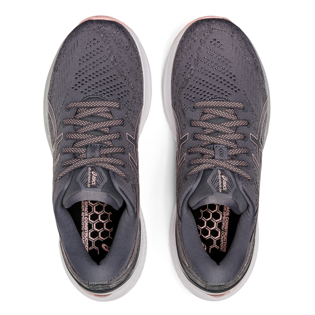 Asics Gel Kayano 29 — Metropolis - Frosted Rose — Size B — Width 9 — Back View