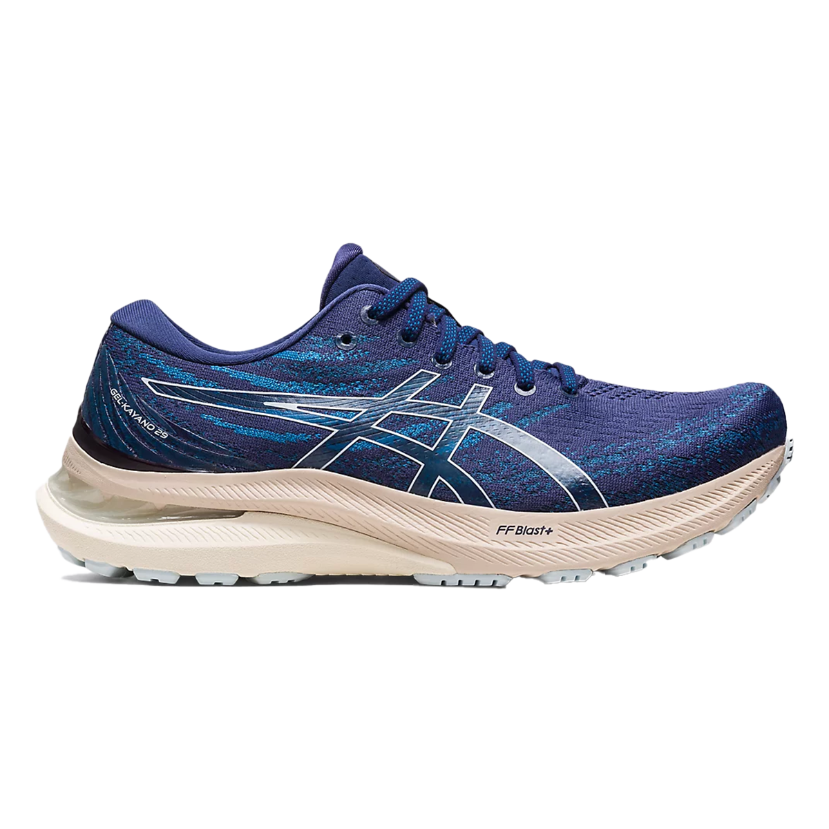 Asics Gel Kayano 29 — Indigo Blue - Sky — Size B — Width 7.5 — Front View