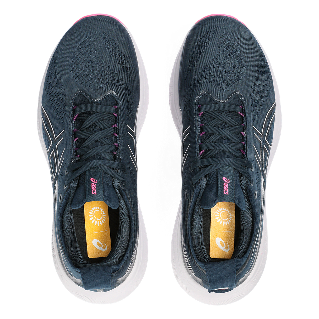 Asics Gel Nimbus 25 — French Blue - Lilac Hint — Size B — Width 11 — Back View