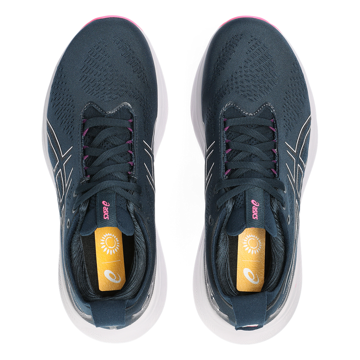 Asics Gel Nimbus 25 — French Blue - Lilac Hint — Size B — Width 11 — Back View