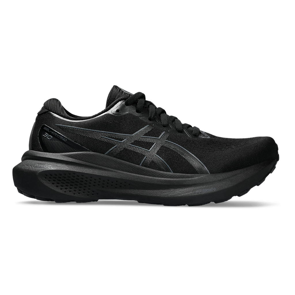 Asics Gel Kayano 30 — Black - Black — Size B — Width 10.5 — Front View
