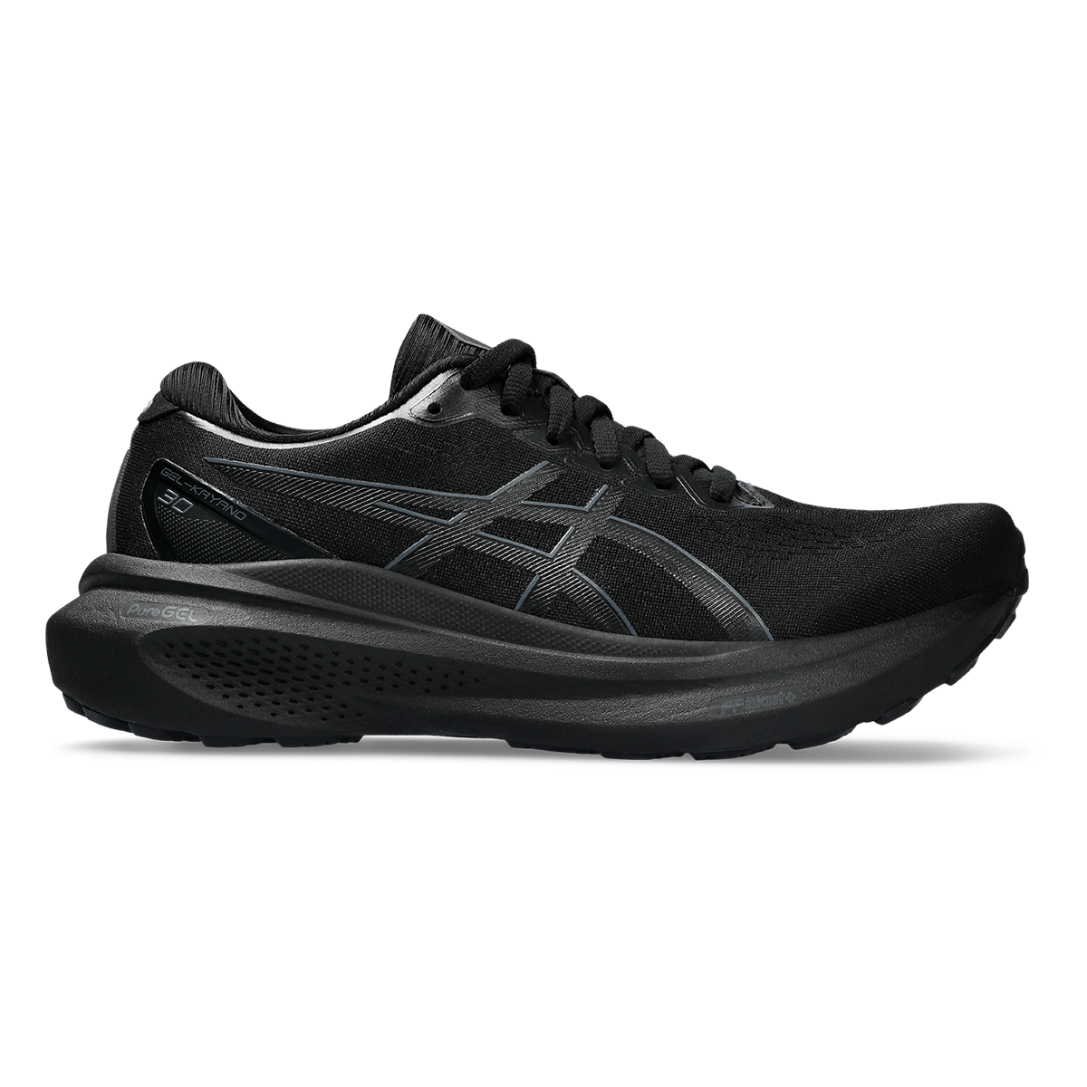 Asics Gel Kayano 30 — Black - Black — Size B — Width 10.5 — Front View