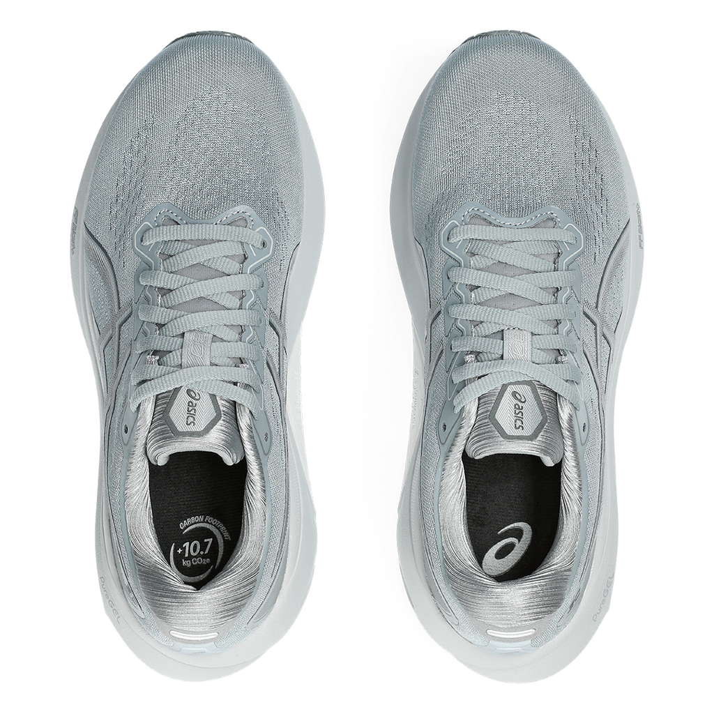 Asics Gel Kayano 30 — Sheet Rock - Piedmont Grey — Size B — Width 10 — Back View