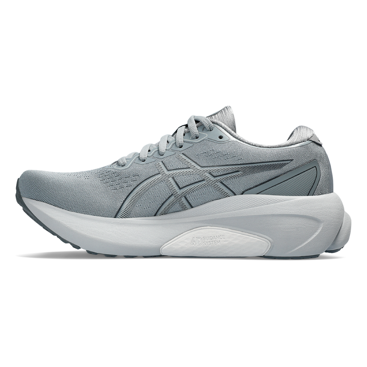 Asics Gel Kayano 30 — Sheet Rock - Piedmont Grey — Size B — Width 10 — Side View