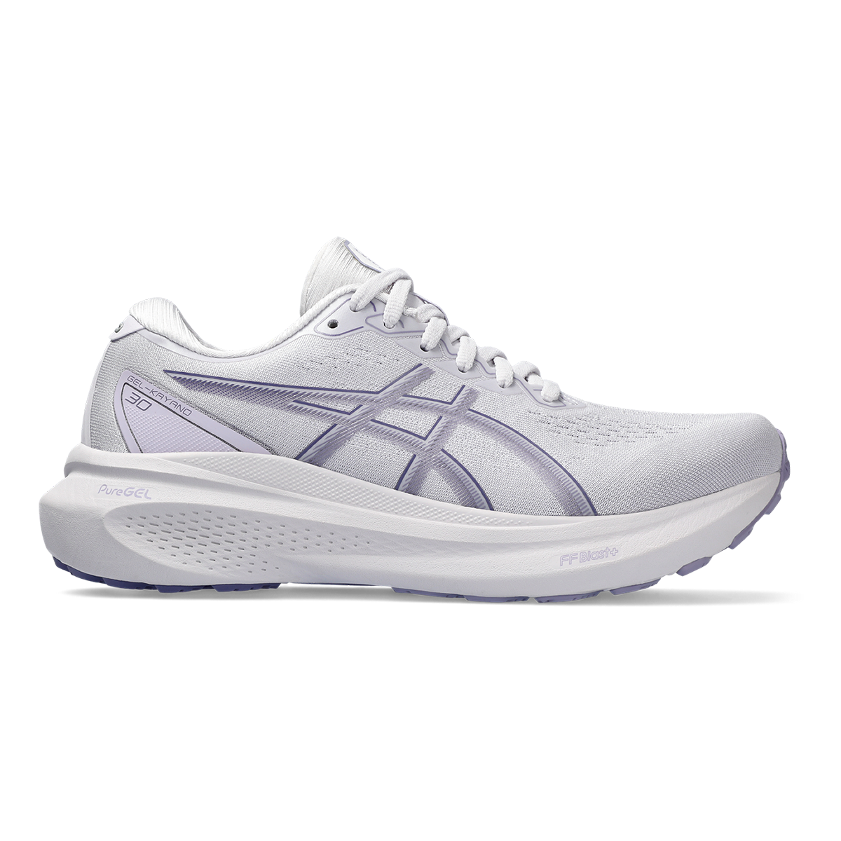 Asics Gel Kayano 30 — Lilac Hint - Ash Rock — Size D — Width 8 — Front View
