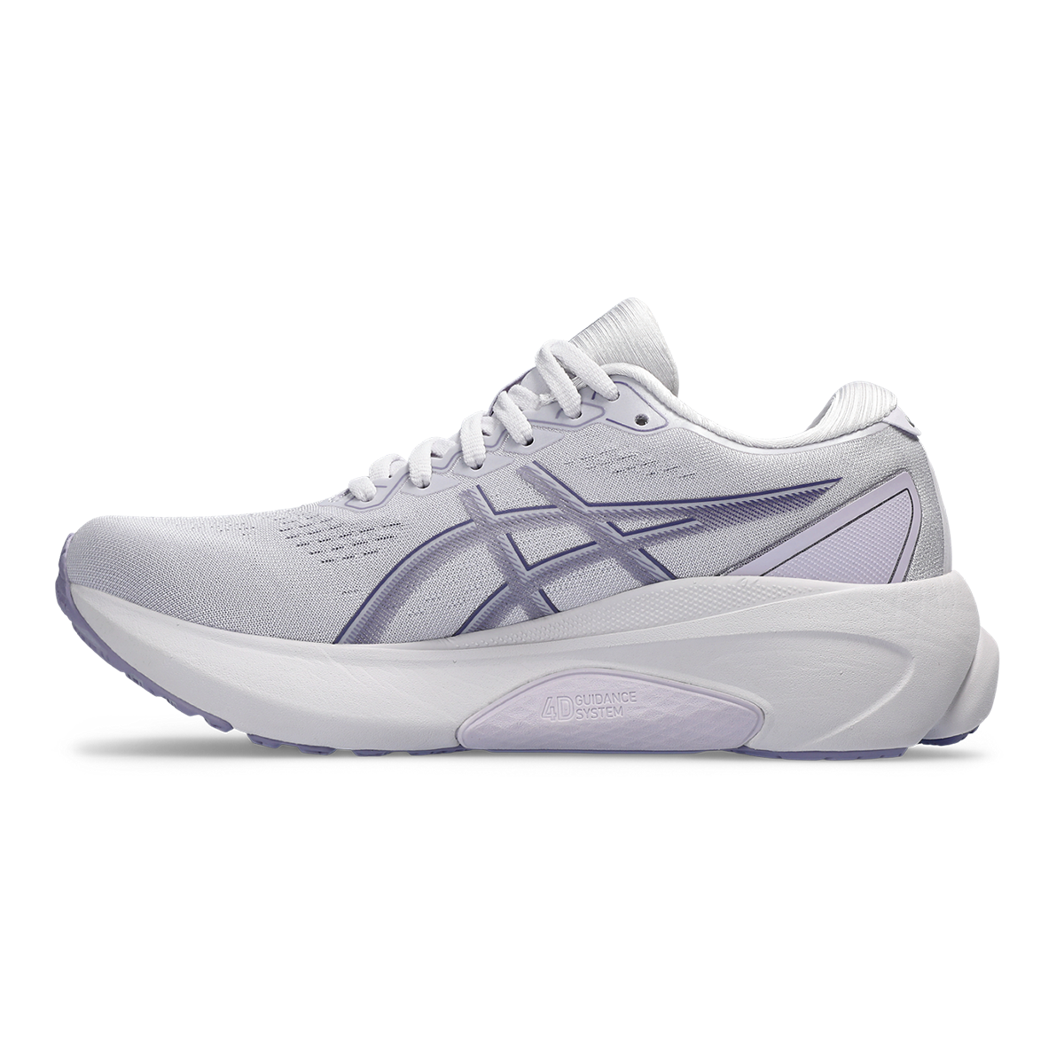 Asics Gel Kayano 30 — Lilac Hint - Ash Rock — Size D — Width 8 — Side View