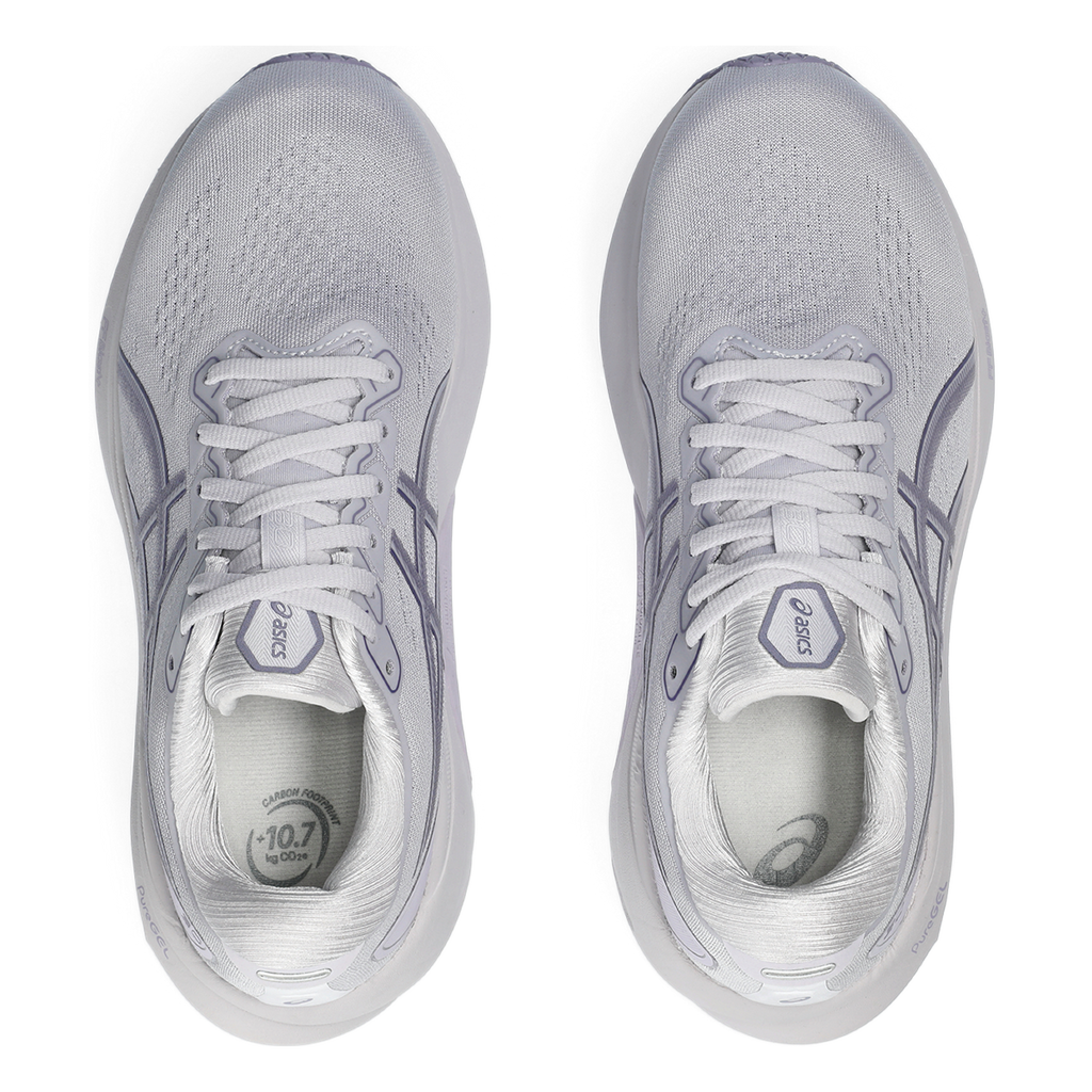 Asics Gel Kayano 30 — Lilac Hint - Ash Rock — Size D — Width 8 — Back View