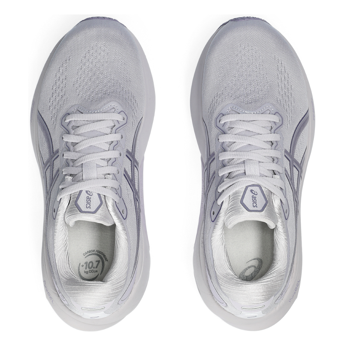Asics Gel Kayano 30 — Lilac Hint - Ash Rock — Size D — Width 8 — Back View