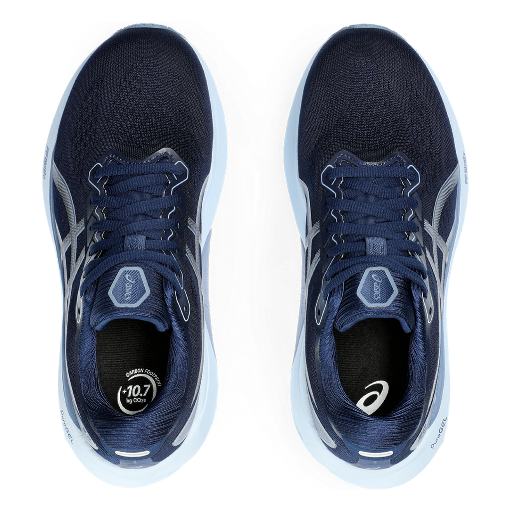 Asics Gel Kayano 30 — Blue Expanse - Light Navy — Size B — Width 10.5 — Back View