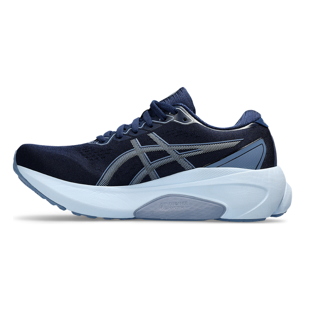 Asics Gel Kayano 30 — Blue Expanse - Light Navy — Size B — Width 10.5 — Side View