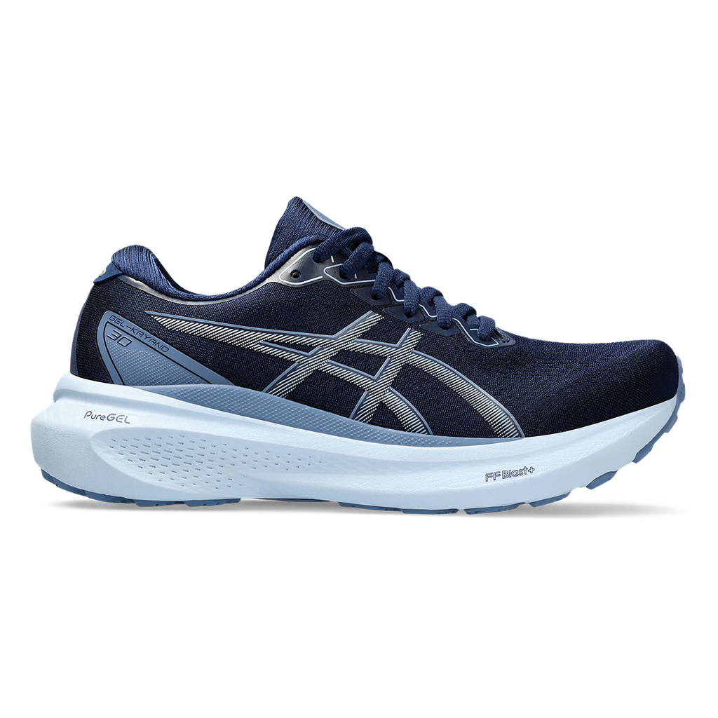 Asics Gel Kayano 30 — Blue Expanse - Light Navy — Size B — Width 10.5 — Front View
