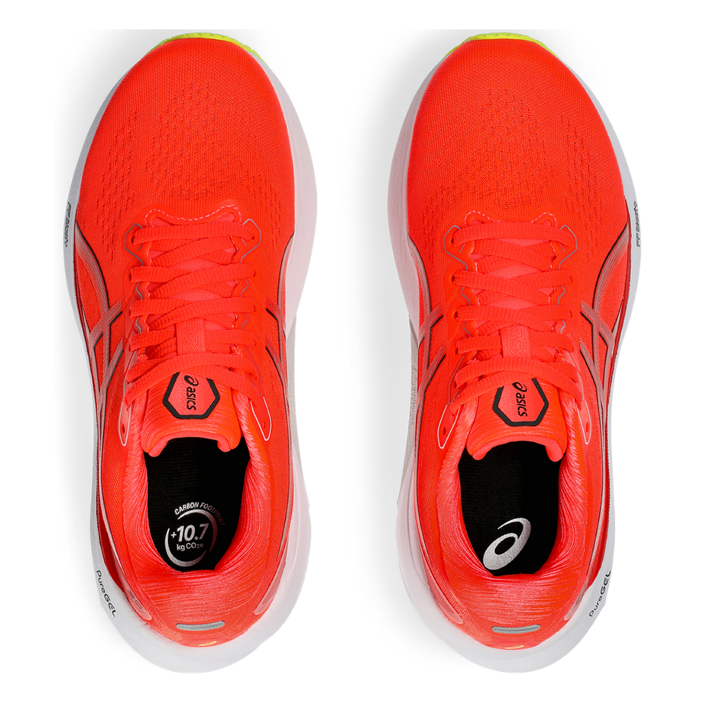 Asics Gel Kayano 30 — Sunrise Red - Black — Size B — Width 10 — Back View