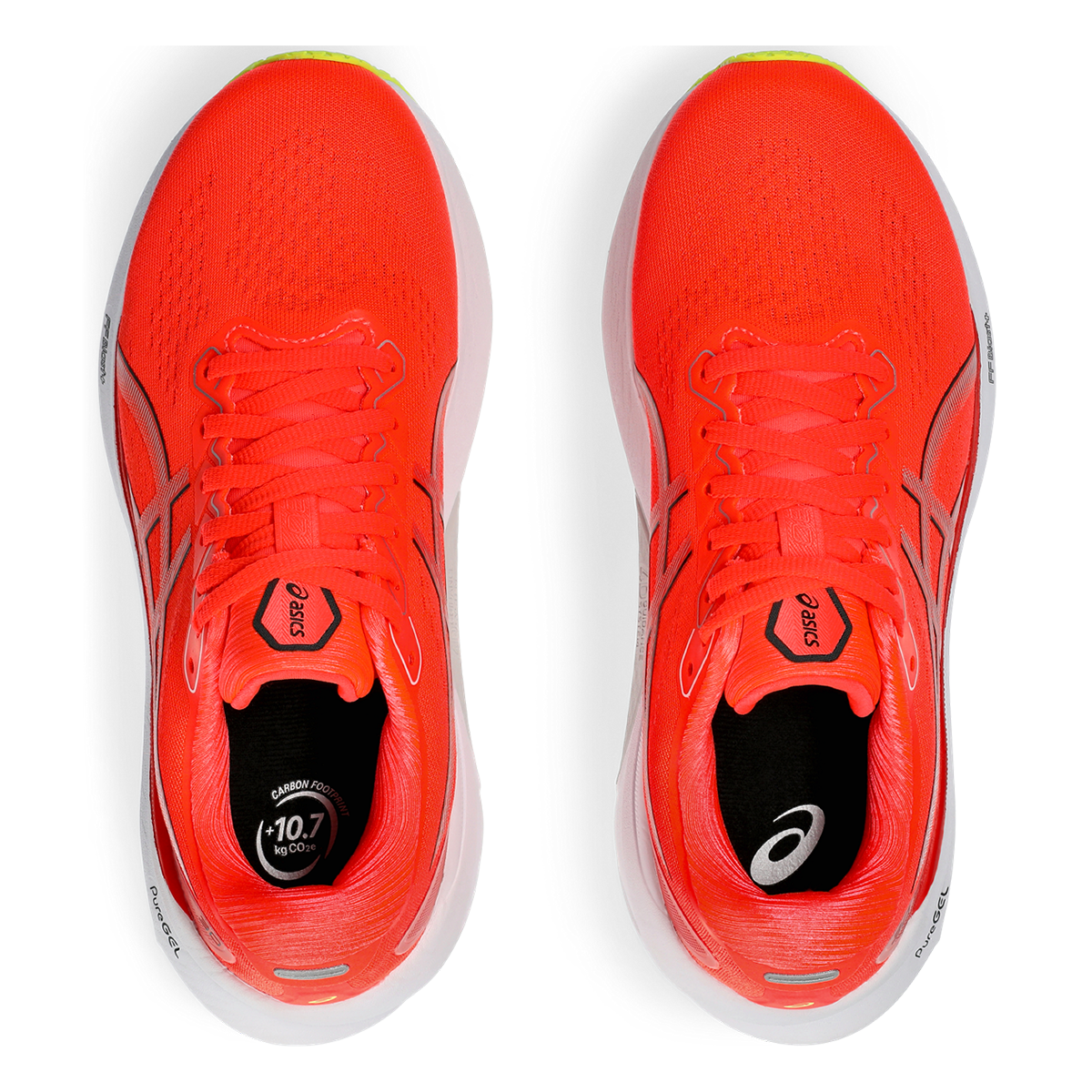 Asics Gel Kayano 30 — Sunrise Red - Black — Size B — Width 10 — Back View