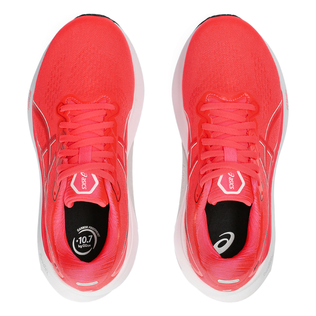 Asics Gel Kayano 30 — Diva Pink - Electric Red — Size B — Width 10 — Back View