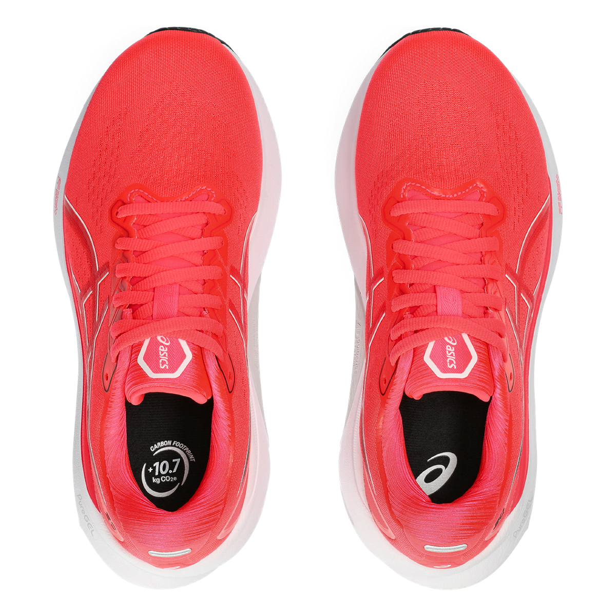 Asics Gel Kayano 30 — Diva Pink - Electric Red — Size B — Width 10 — Back View