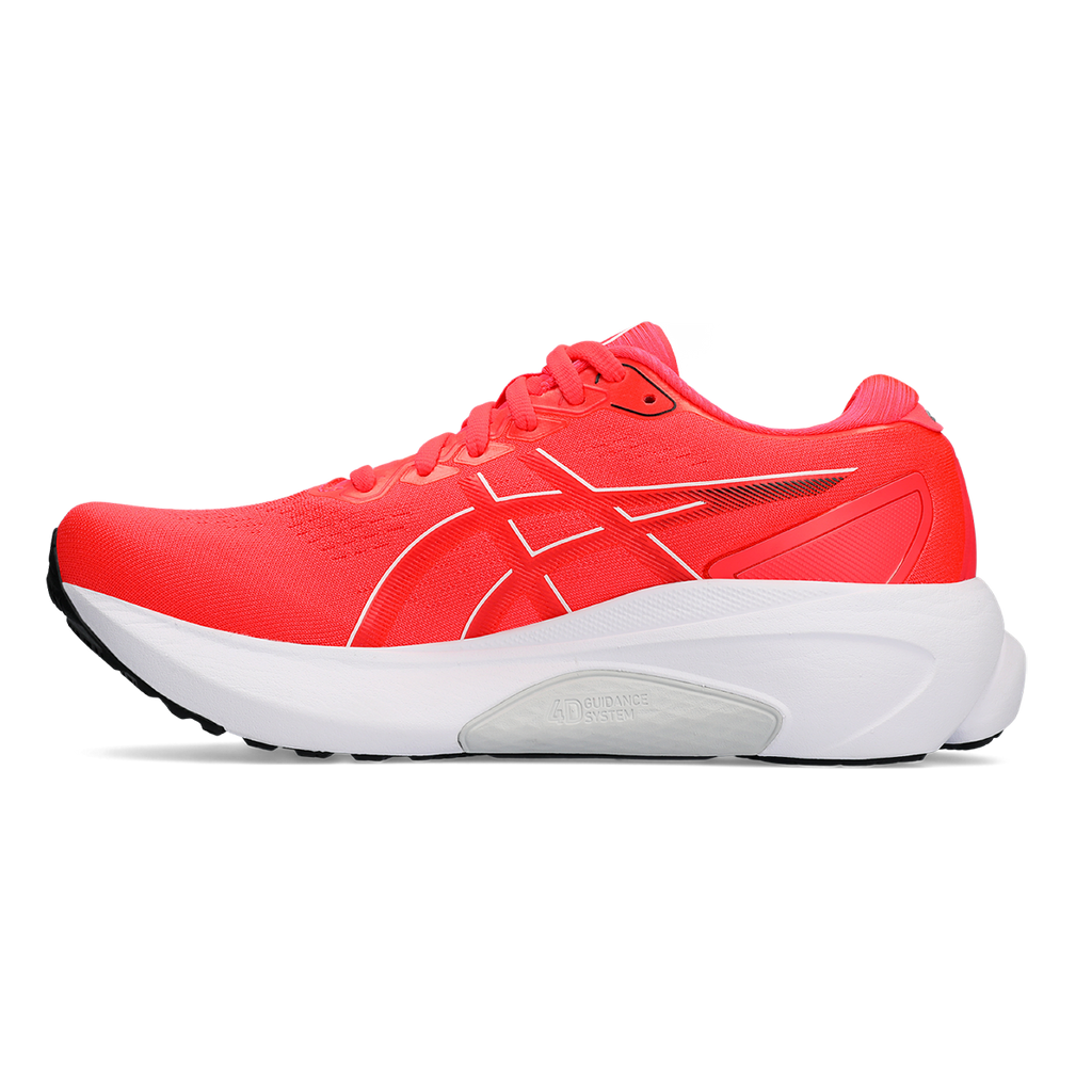 Asics Gel Kayano 30 — Diva Pink - Electric Red — Size B — Width 10 — Side View