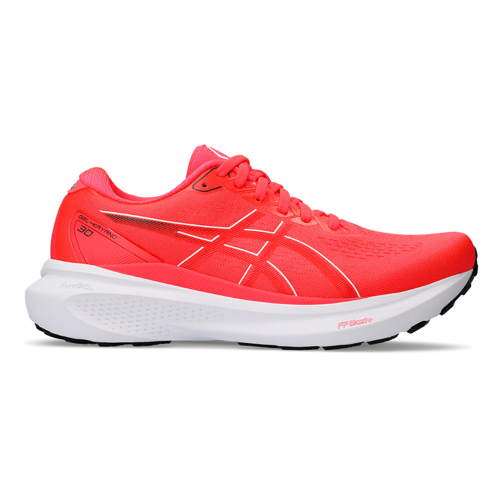 Asics Gel Kayano 30 — Diva Pink - Electric Red — Size B — Width 10 — Front View